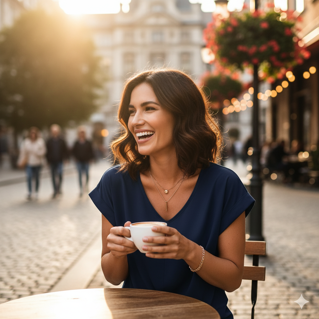 Relaxed Fit V-Neck Blouse - Twist Front Short Sleeve | Verona